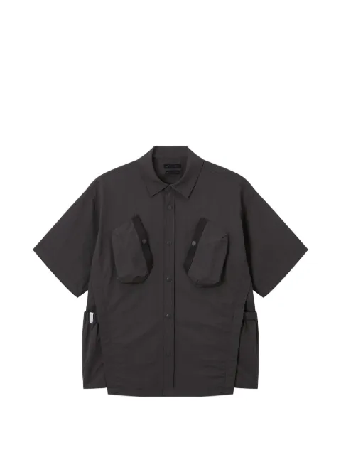 FIVE CM pocket-detail short-sleeve shirt Grey 5CXSRM00414X