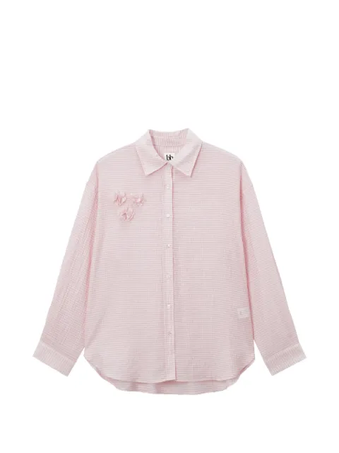b+ab floral-appliqué shirt Pink 6S121BS