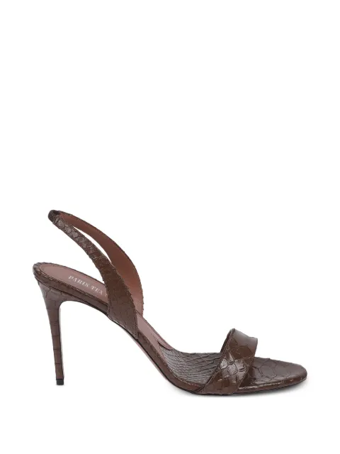 Paris Texas crocodile-effect slingback sandals Brown PX1932XPTACEBANO