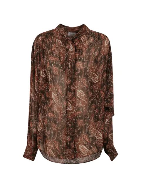 THE ANDAMANE Rania paisley-print shirt Brown TM190956BTNV143873