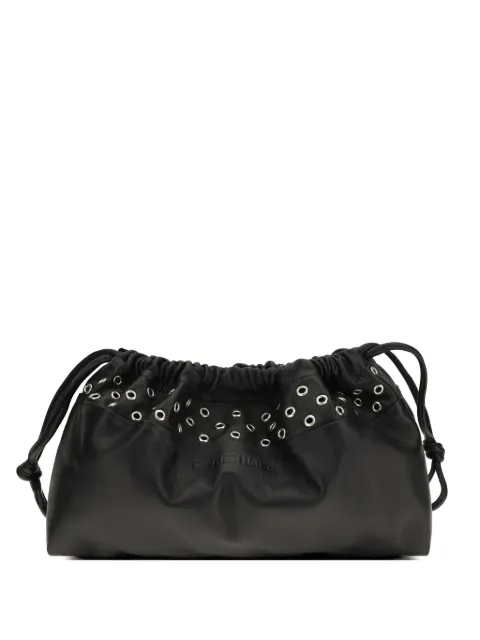 Pierre Hardy eyelet-embellished clutch bag Black VV09