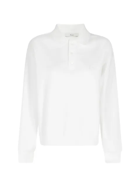 DUNST straight hem polo shirt White UDTS6A110