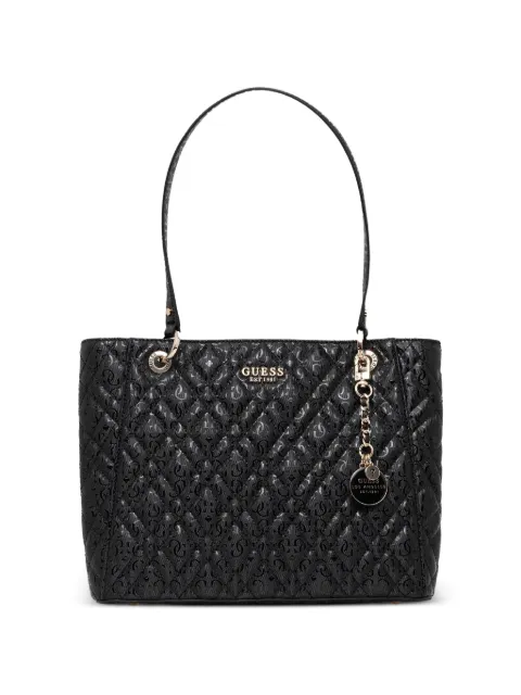 GUESS USA Isemay quilted shoulder bag Black HWGG9628250