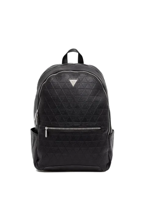 GUESS USA Torino triangle-pattern backpack Black HMTOTEP6111