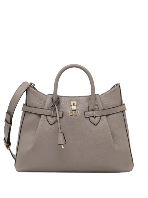 GUESS USA Yesba buckle padlock tote bag Grey HWBG7833070