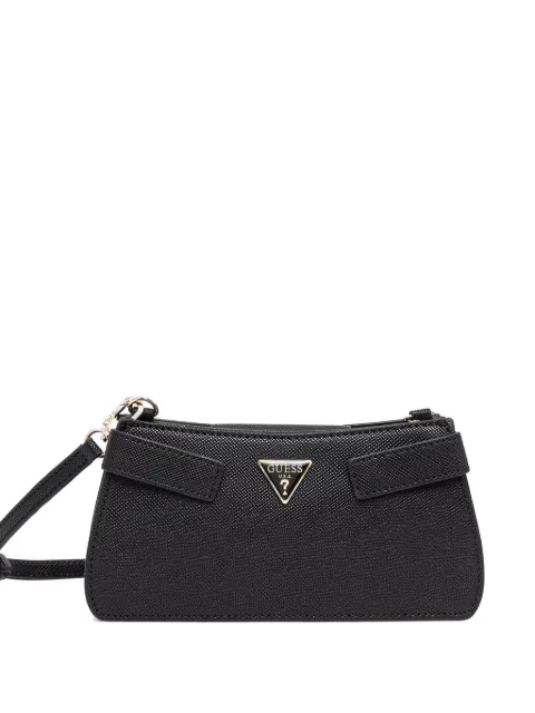 GUESS USA mini Serenova triangle-logo crossbody bag Black HWZG8091720