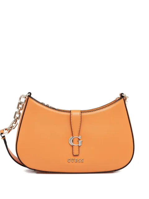 GUESS USA Carrie logo-plaque shoulder bag Orange HWVG9896180