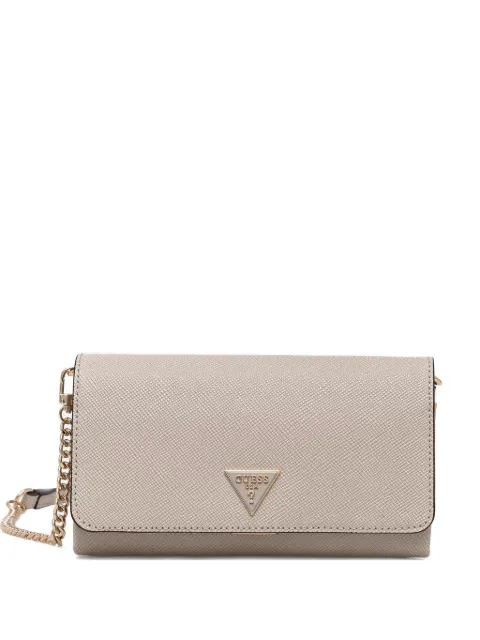 GUESS USA Organizer Noelle logo chain cross body bag Neutrals HWZG9672750
