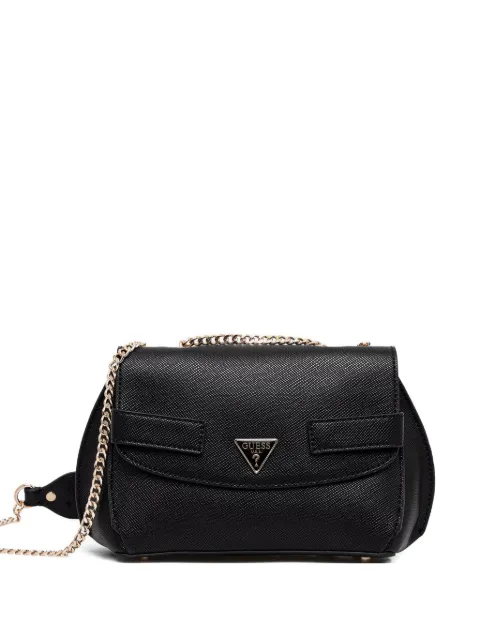 GUESS USA Serenova chain strap flap cross body bag Black HWZG8091210