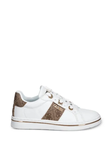 GUESS USA stripe-detail sneakers White FLPSTWFAL12BEIBR