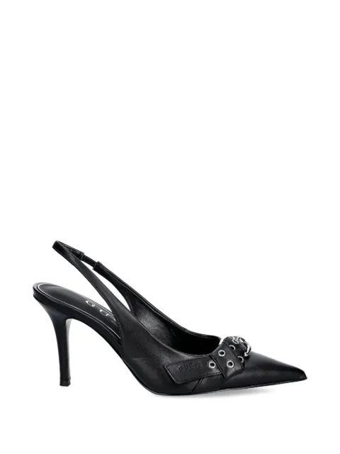 GUESS USA Prissie buckle pointed pumps Black FLPPSEELE05