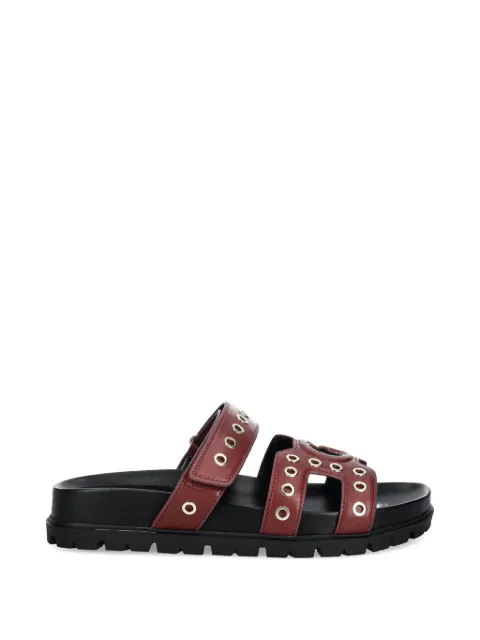 GUESS USA Fashie eyelet-detail sandals Red FLPFASELE03