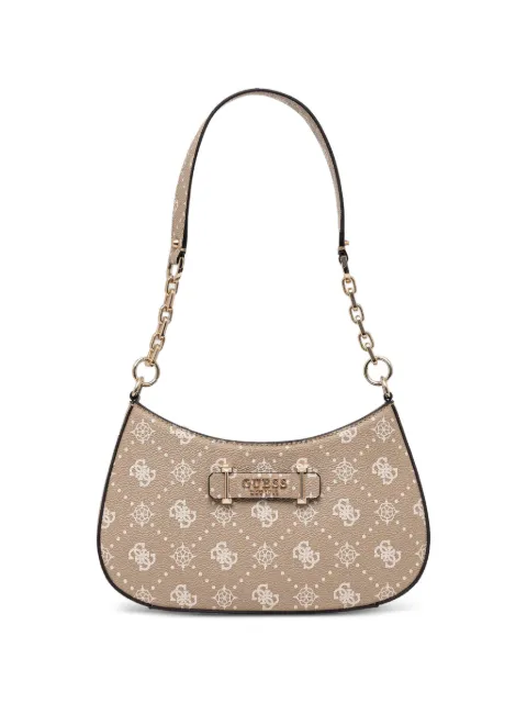 GUESS USA logo-print chain crossbody bag Neutrals HWGP9898180