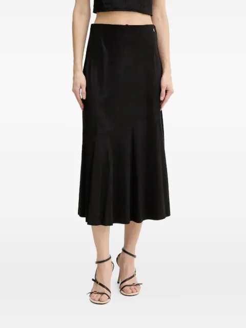 GUESS USA emblem-detail midi skirt Black W6RD15WJ472