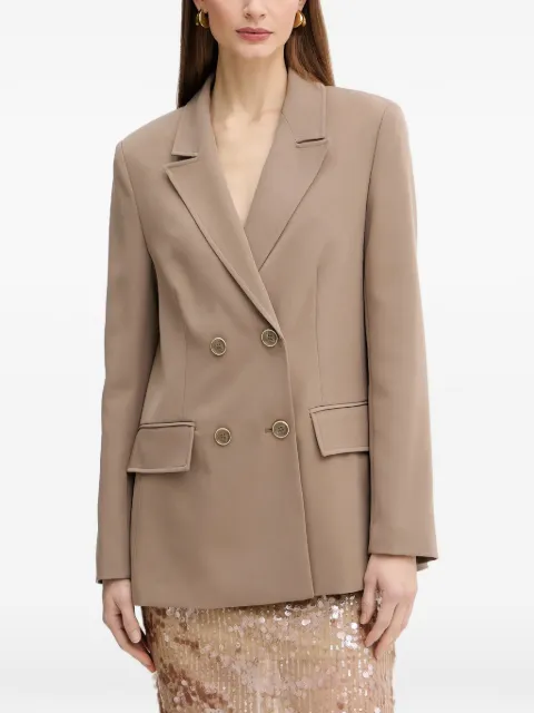 GUESS USA double-breasted blazer Brown W6RN44WH9Y2