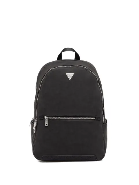 GUESS USA Torino logo-plaque zipped backpack Black HMTONKP6111
