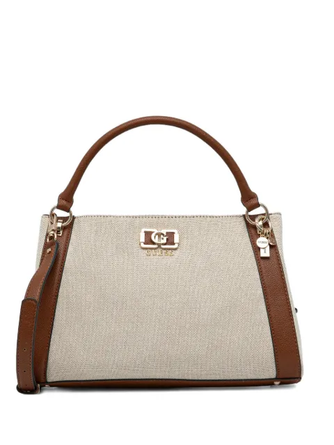 GUESS USA Karnilla logo-plaque tote bag Neutrals HWAG9719070