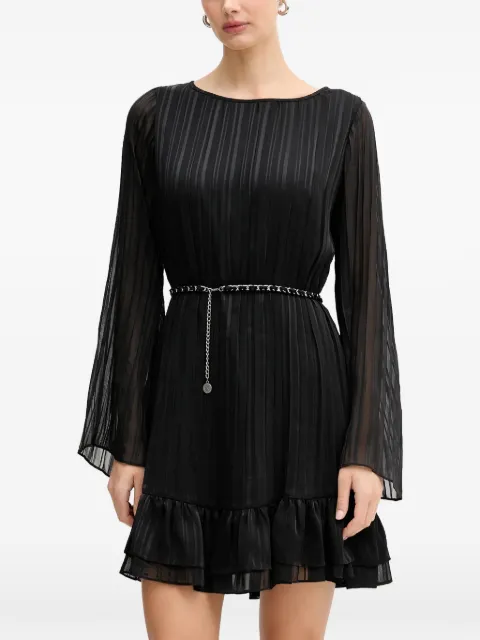GUESS USA pleated mini dress Black W6RK37WJ712
