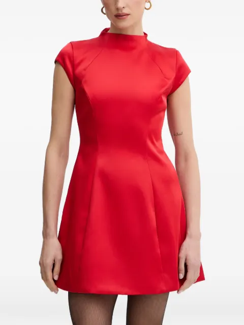 Bardot Delphi Hourglass high neck A-line dress Red 59329DB2