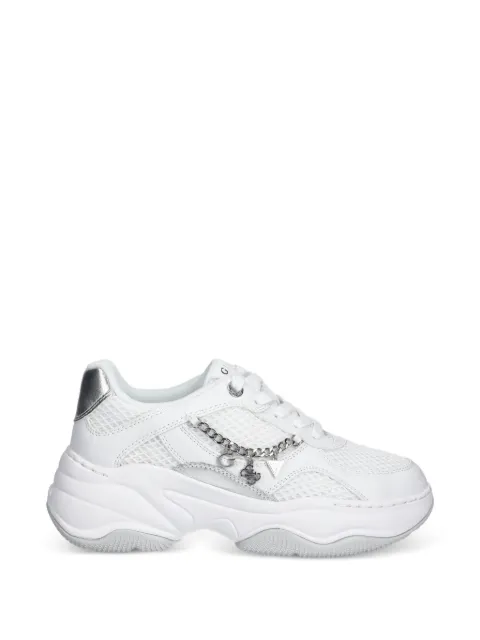 GUESS USA Harpaa chain-detail sneakers White FLPHARELE12WHITE