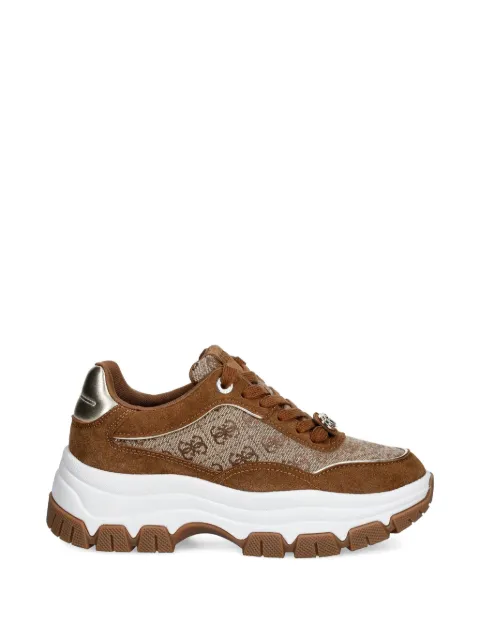 GUESS USA Berrett panelled sneakers Brown FLPBT3FAL12