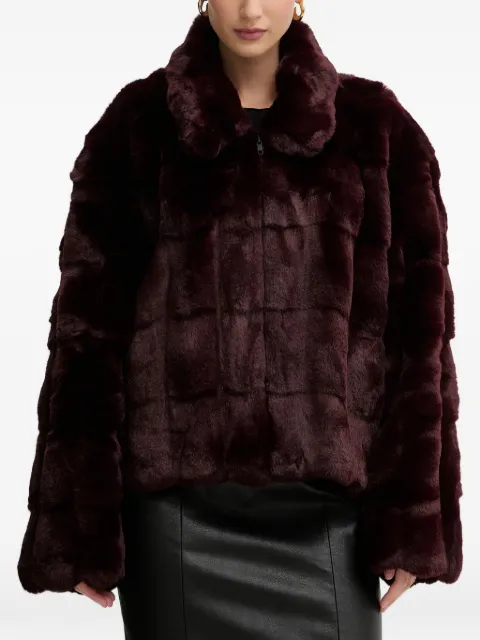 Bardot Sylvie faux fur jacket Red 59474JB4