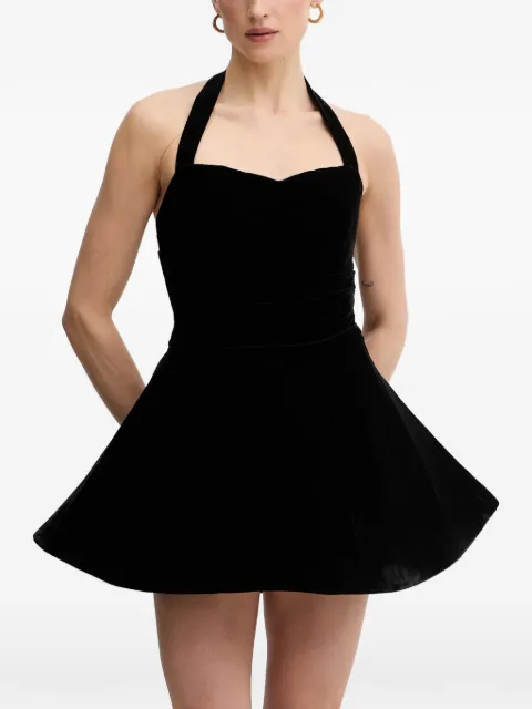 Bardot Agathena halterneck mini dress Black 60215DB