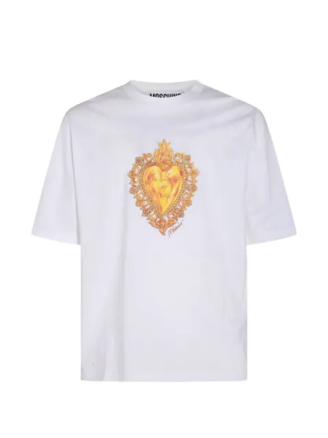 Moschino heart-print T-shirt White 07220241A1001