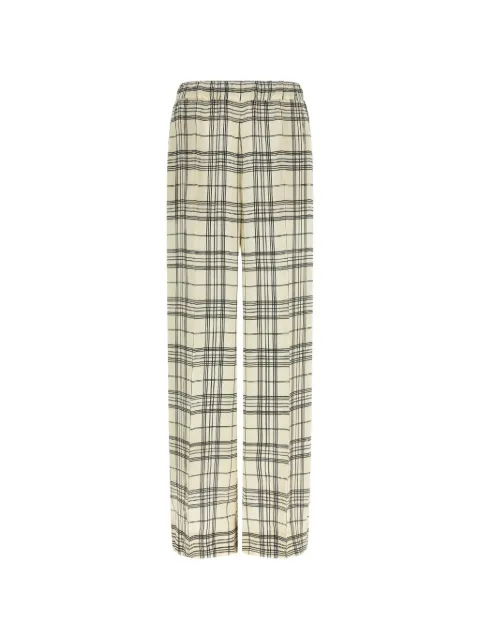Jil Sander checked elasticated trousers Neutrals J02KA0180J65356292