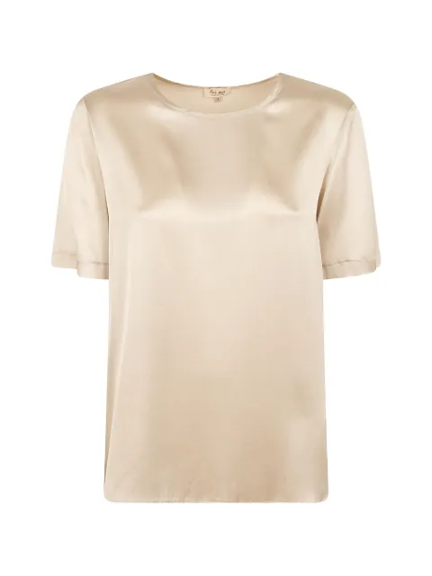 Her Shirt satin-finish short-sleeve T-shirt Neutrals P02331Q251121