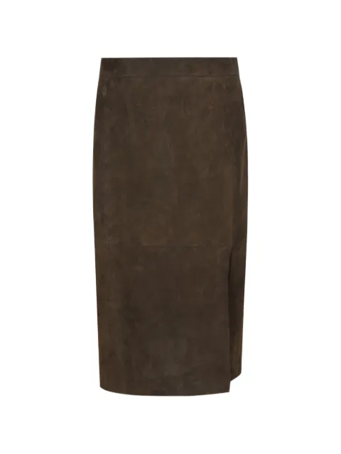 Enes suede skirt Brown SELMASUEDEKHAKI