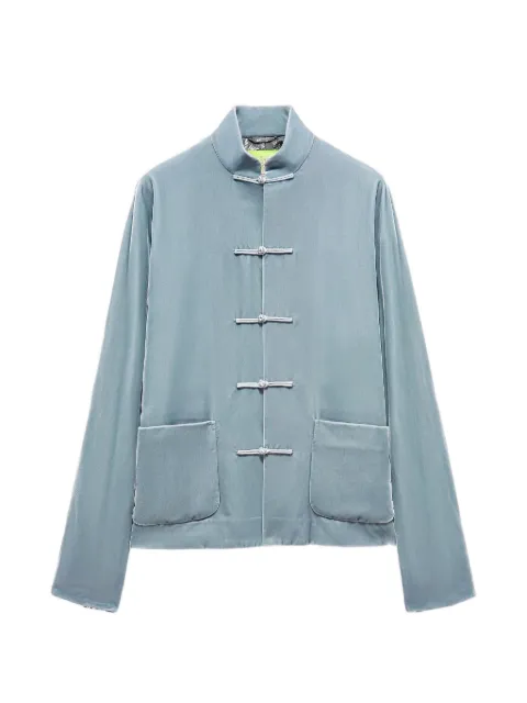 Shanghai Tang Tang denim pocket jacket Blue Z2MRJ224DM