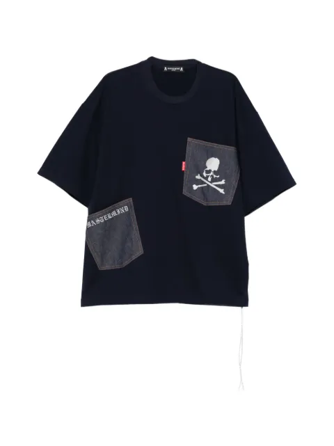 Mastermind Japan logo-appliqué T-shirt Blue MJ26EE1TS106020