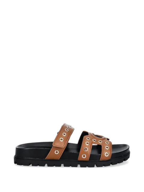 GUESS USA eyelet logo sandals Brown FLPFASELE03BROWN