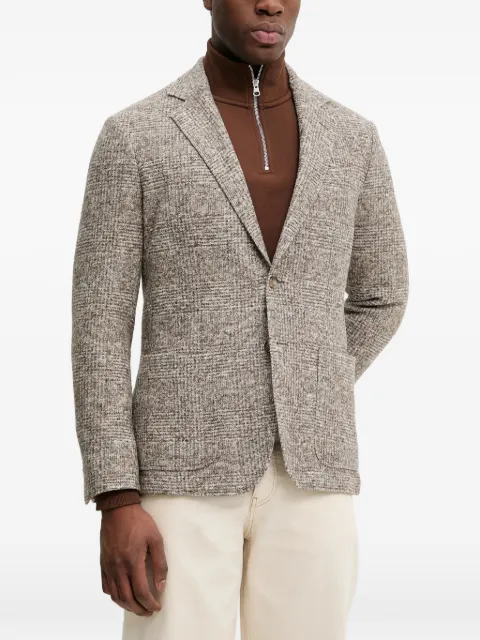 Gant checked single-breasted blazer Neutrals 7706344