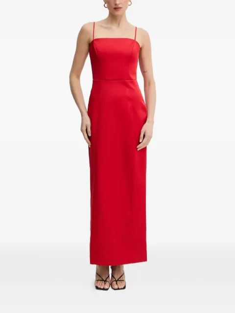 Bardot Lucille slip split dress Red 60179DB