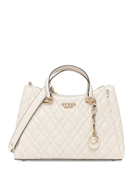 GUESS USA quilted-pattern shoulder bag Neutrals HWGG9628060
