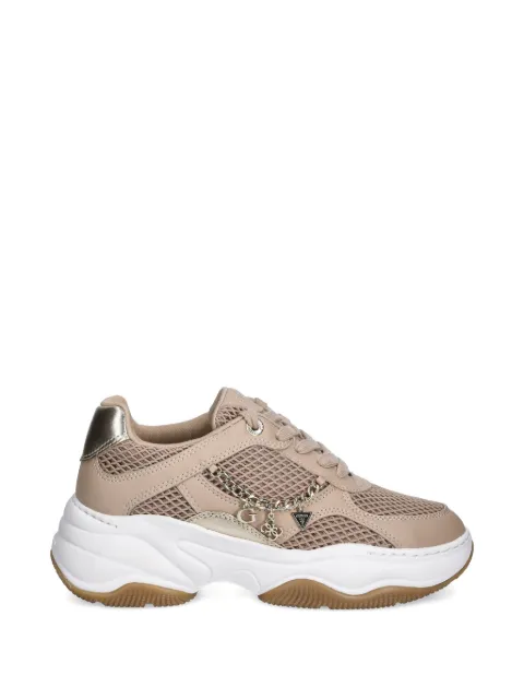 GUESS USA Harpaa chain detail sneakers Neutrals FLPHARELE12
