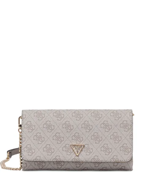 GUESS USA Noelle monogram chain clutch bag Grey HWBG9672750