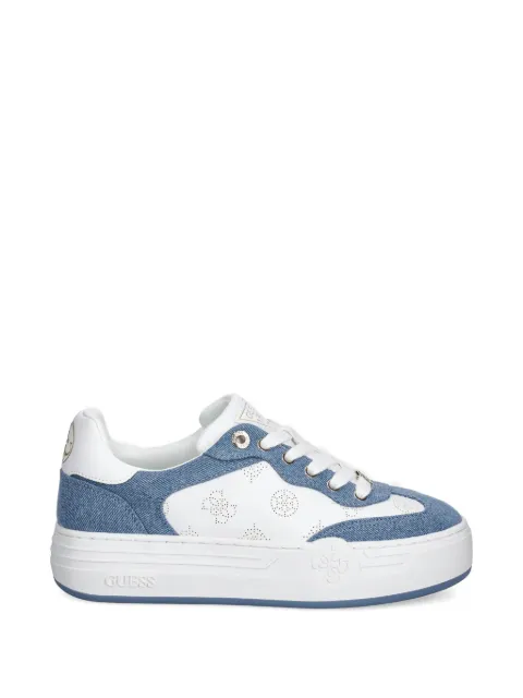 GUESS USA Swole perforated sneakers White FLPSW4DEN12BLUE