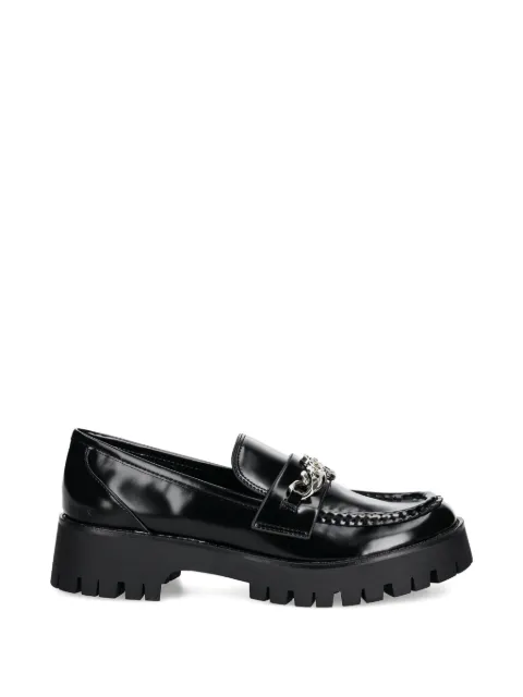 GUESS USA Almer chain detail lug sole loafers Black FLPALRELE14