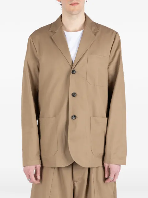 Société Anonyme Francia single-breasted blazer Neutrals FRANCIASA18M98CN100