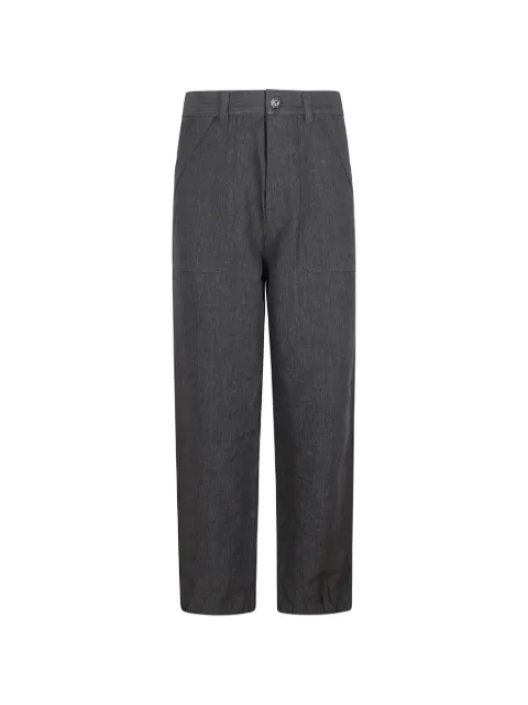 Brunello Cucinelli slub-texture patch-pocket trousers Grey MH248S2470C048