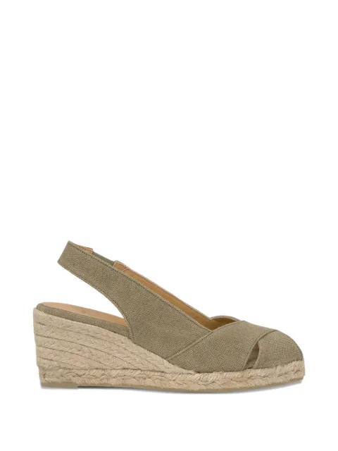 Castañer Diana criss-cross sandals Green DIANA6002SAND