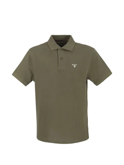 Barbour Tartan pique polo shirt Green MML0012MML