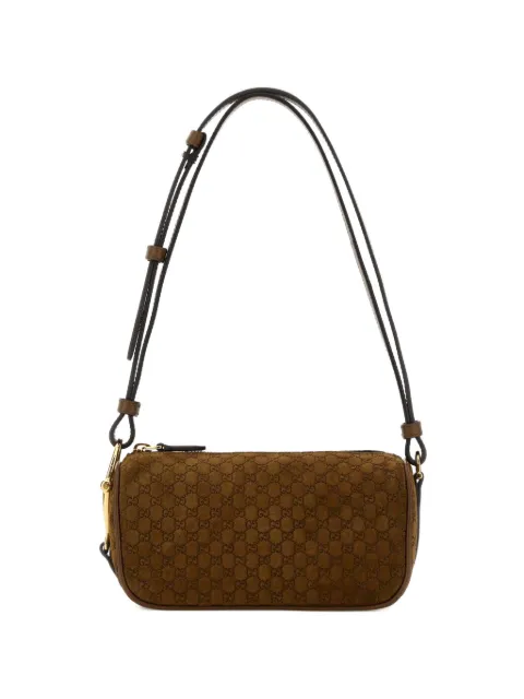 Gucci GG motif suede shoulder bag Brown 860784PCEXAAEE7