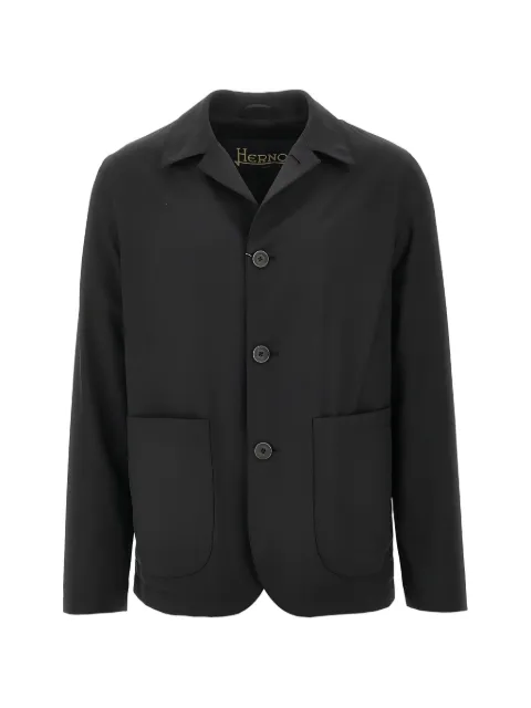 Herno button shirt jacket Black GI000626U12808
