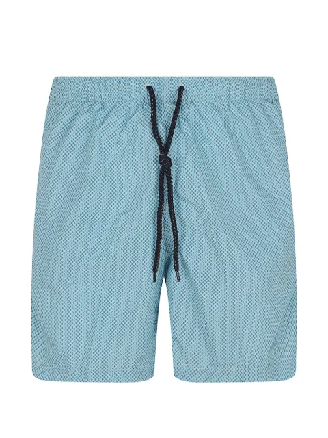 Drumohr geometric-print drawstring swim shorts Blue ICD99400