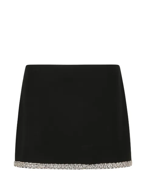 alice + olivia crystal-embellished mini skirt Black CC511210306A001BLACK
