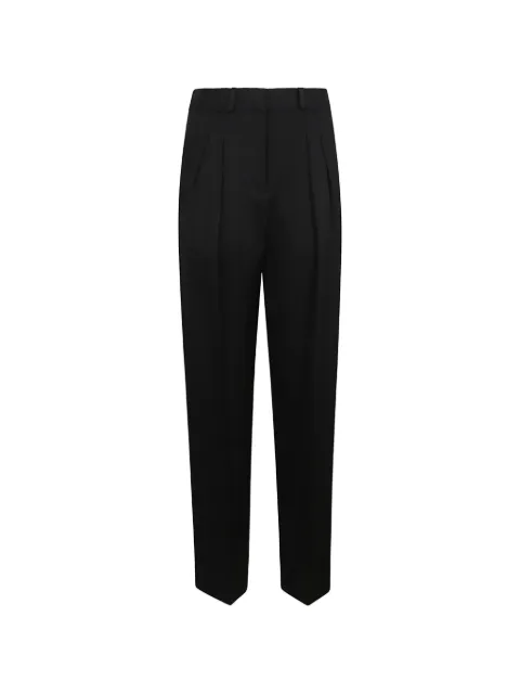 Loulou Alio pleated twill trousers Black ALIOPLEATED